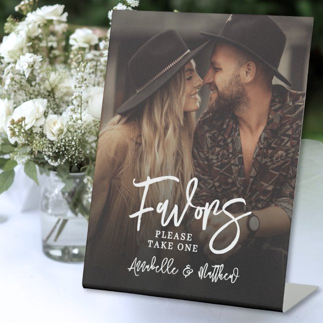 Create Your Own Photo Wedding Favor Table Sign (Create Your Own Photo Wedding Favor Table Sign)