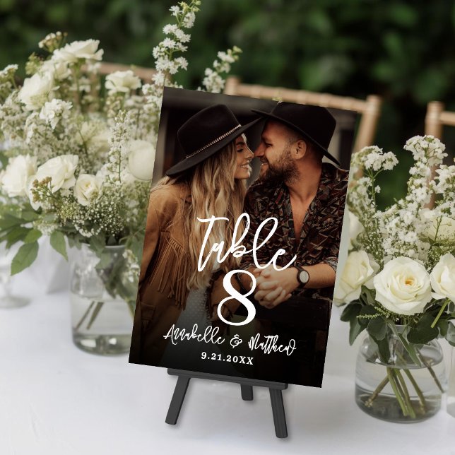 Create Your Own Photo Wedding Favor Table Sign Number (Create Your Own Photo Wedding Favor Table Sign Number )
