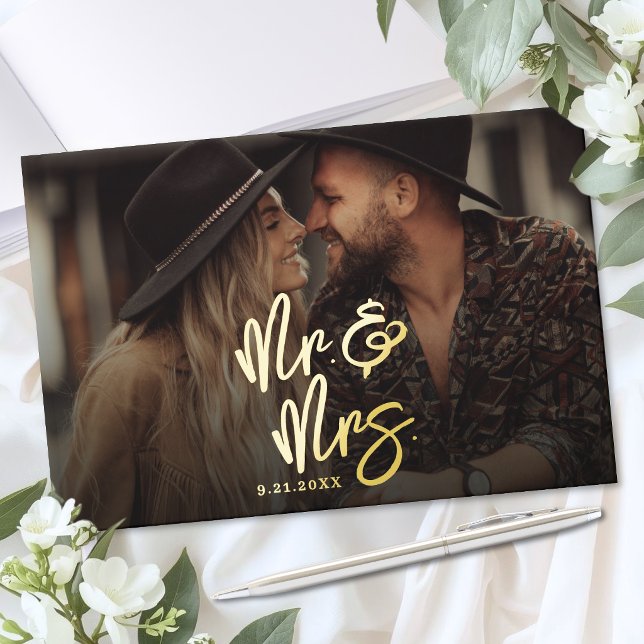 Create Your Own Photo Wedding Foil Guest Book (Create Your Own Photo Wedding Foil Guest Book)