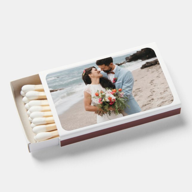 Create Your Own Photo Wedding Matchboxes (Front Open)