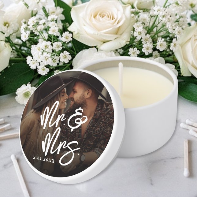 Create Your Own Photo Wedding Mini Candle Favors (Create Your Own Photo Wedding Mini Candle Favors)