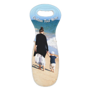 Create Your Own Photo Wine Bag Gift Custom Text