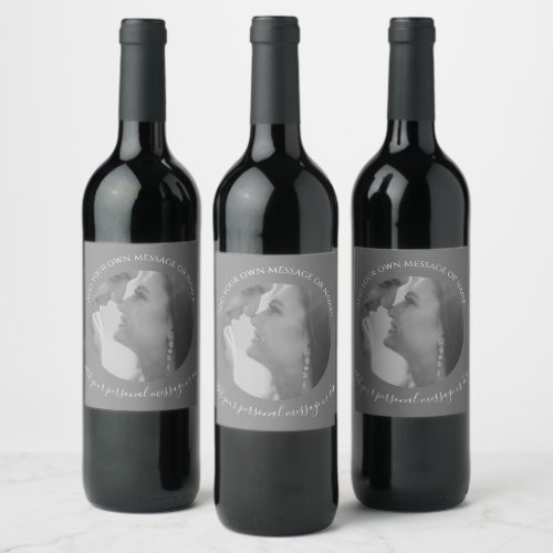 Create Your Own Photo Wine Label 