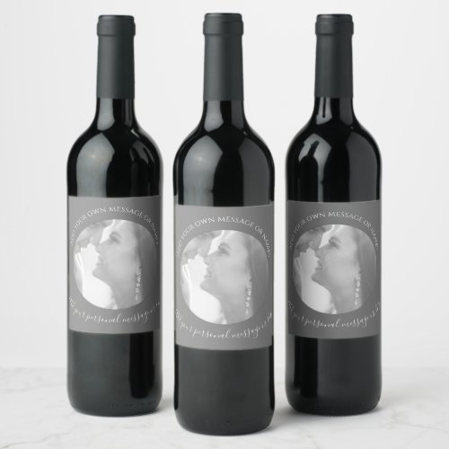 Create Your Own Photo Wine Label 