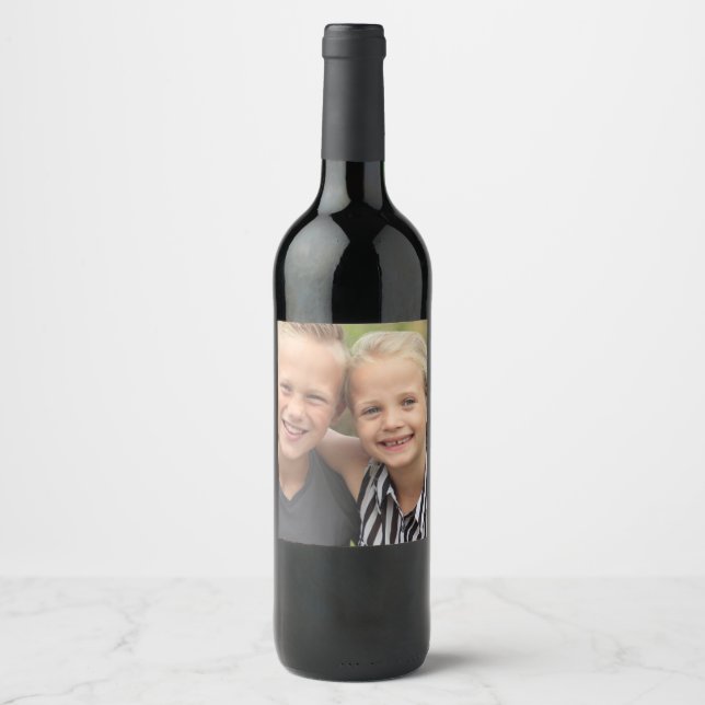 Create Your Own Photo Wine Label (Front)
