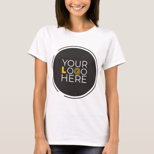 Create Your Own Photo Womens Basic T_Shirt Simple