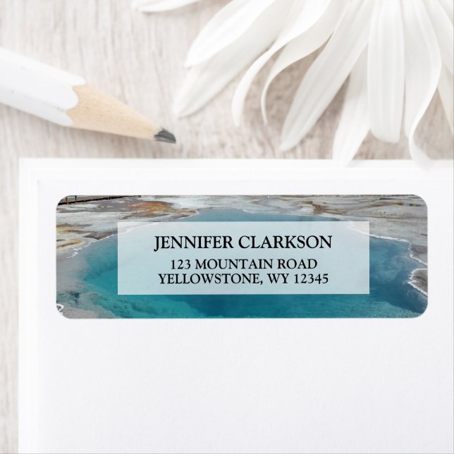 Create your own photo Yellowstone National Park Label (Insitu)