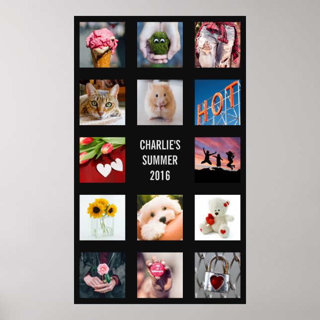 CREATE: YOUR OWN PHOTOS & TEXT poster (Front)