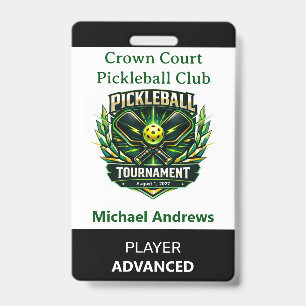 Create Your Own Pickleball Tournament Badge