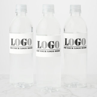 Create Your Own Picture Business Name Company Water Bottle Label