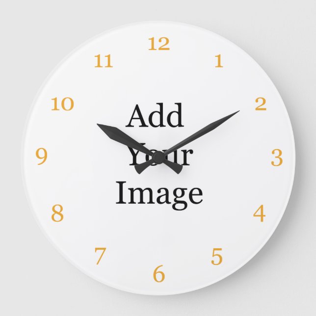 Create your own picture clock. Add your own  photo Large Clock (Front)