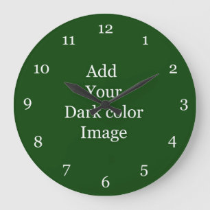 Create your own picture clock. Add your own  photo Large Clock