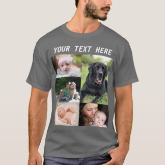 Create your own picture Collage Photo Family T-Shirt