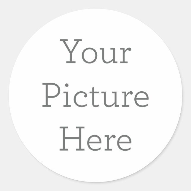 Custom Classic Round Stickers, Format: Sheet of Stickers, Size: Small, 1½ inch (sheet of 20), Paper Type: Glossy White Paper (Front)