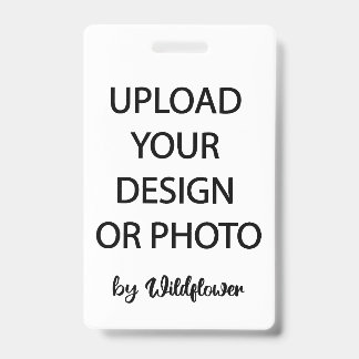 Create Your Own Picture Vertical PVC Badge