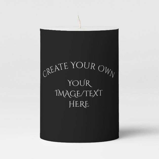 Create Your Own Pillar Candle (Front)