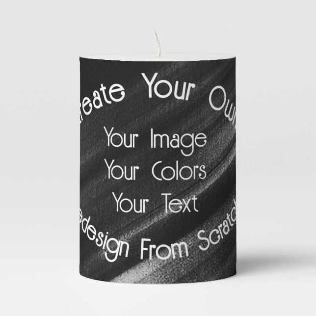 Create Your Own Pillar Candle (Front)