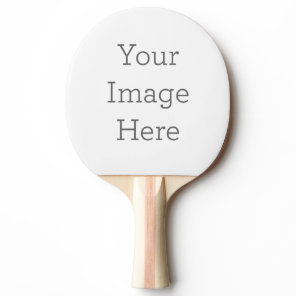 Create Your Own Ping Pong Paddle, Red Rubber Back Paddle