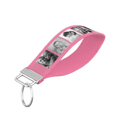 Create Your Own Pink 10 Family Photo Collage Wrist Keychain - Create your own personalized 10 photo collage key chain with your custom images. Add your favorite photos, designs or artworks to create something really unique. To edit this design template, upload your own images as shown above. You can even add more text or images, customize fonts and background color.
Treat yourself or make the perfect gift for family, friends, parents and grandparents!