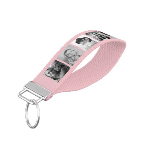 Create Your Own Pink 10 Family Photo Collage Wrist Keychain - Create your own personalized 10 photo collage key chain with your custom images. Add your favorite photos, designs or artworks to create something really unique. To edit this design template, upload your own images as shown above. You can even add more text or images, customize fonts and background color.
Treat yourself or make the perfect gift for family, friends, parents and grandparents!