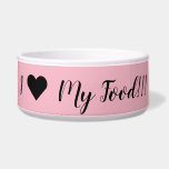 Create Your Own Pink Bowl<br><div class="desc">Customize the pale pink background.
Personalized the pretty calligraphy text design on the front and back.
You can copy and paste the heart text symbol.</div>