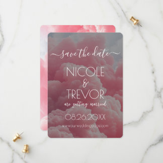 Create Your Own - Pink Cloud Save The Date