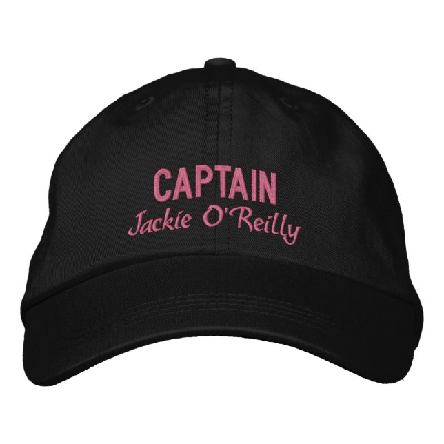 Create Your Own Pink Fishing Embroidered Baseball Cap (Front)