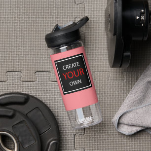 Create Your Own Pink Gym, Fitness / Custom Water Bottle