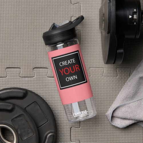 Create Your Own Pink Gym Fitness  Custom Water Bottle