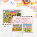 Create Your Own Pink My Kid's Art Calendar 2025<br><div class="desc">Celebrate your child's creativity every month with "My Kid's Art Calendar 2025"! This customizable calendar allows parents to showcase their children's artwork, making each month a unique and personal masterpiece. Perfect for gifting or decorating any space, it's a wonderful way to cherish and display your little one's talent all year...</div>