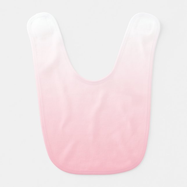 Create Your Own Pink Ombre Baby Bib (Front)