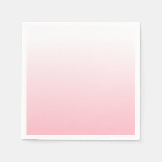 Create Your Own Pink Ombre Napkins (Front)