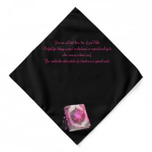 Create Your Own Pink Pentacle Grimoire Altar Bandana