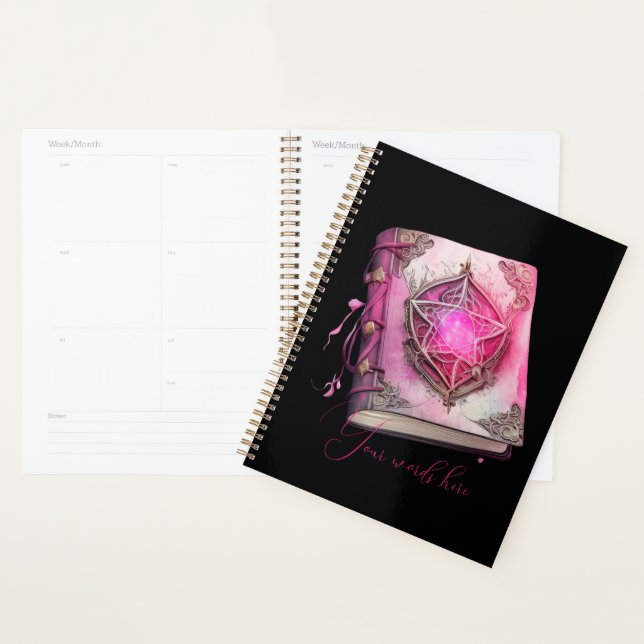 Create Your Own Pink Pentacle Grimoire Planner (Display)