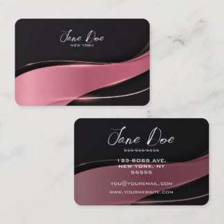 Create Your Own Pink Swipe Business Card