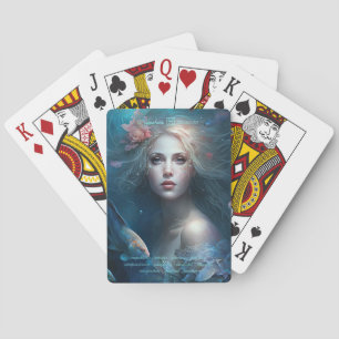 Create Your Own Pisces Sun Sign Zodiac Goddess Poker Cards