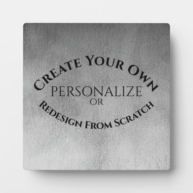 Create Your Own Plaque (Front)