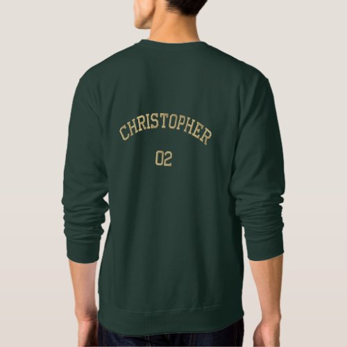 Create Your Own Player Name Jersey Number Sports Embroidered Sweatshirt