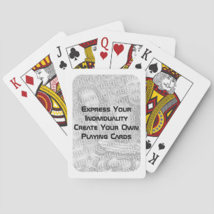 Create Your Own Playing Cards - Photo White Border