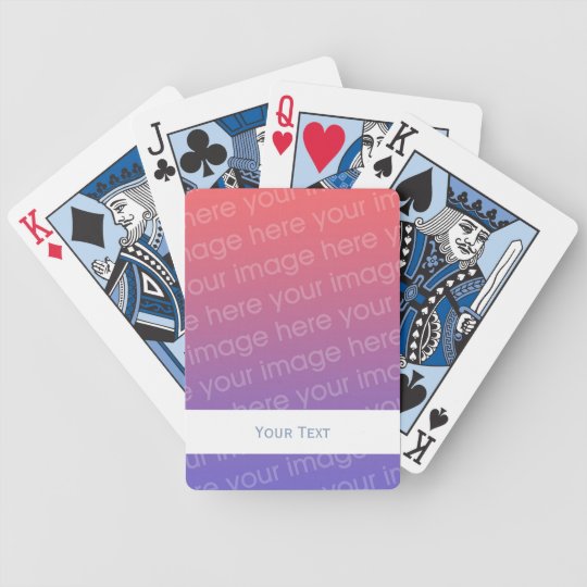 Create Your Own Playing Cards - White Name Band | Zazzle.com