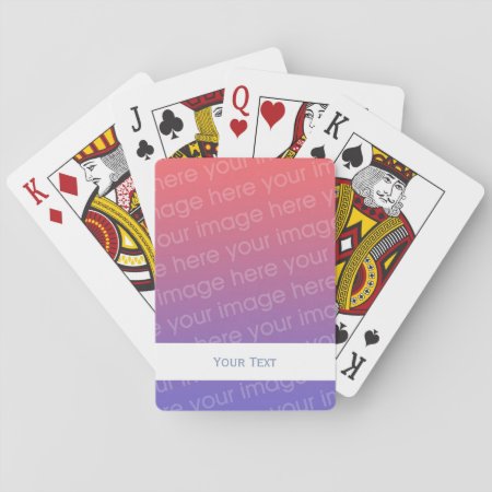 Create Your Own Playing Cards - White Name Band