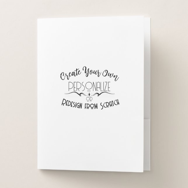 Create Your Own Pocket Folder (Front)
