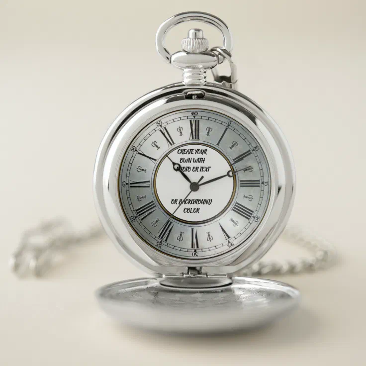 CREATE YOUR OWN POCKET WATCH Zazzle