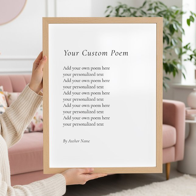 Create Your Own Poem Poster (Creator Uploaded)