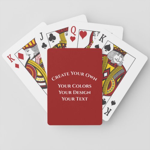 Create Your Own Poker Cards