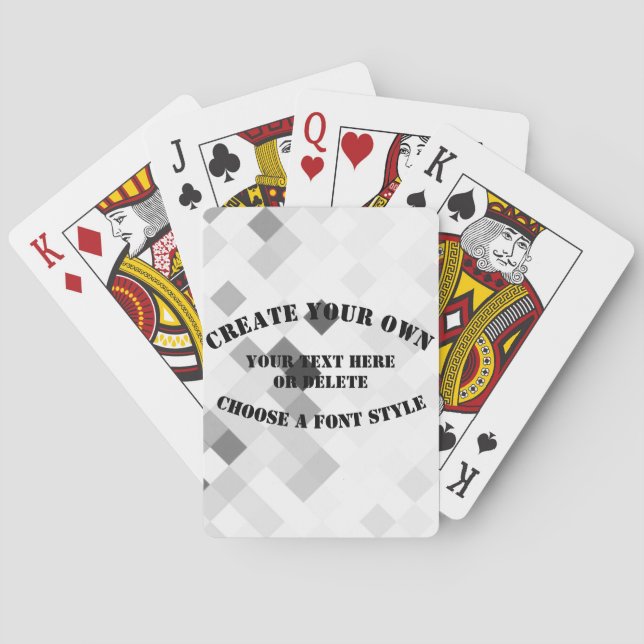 Create Your Own Poker Cards (Back)