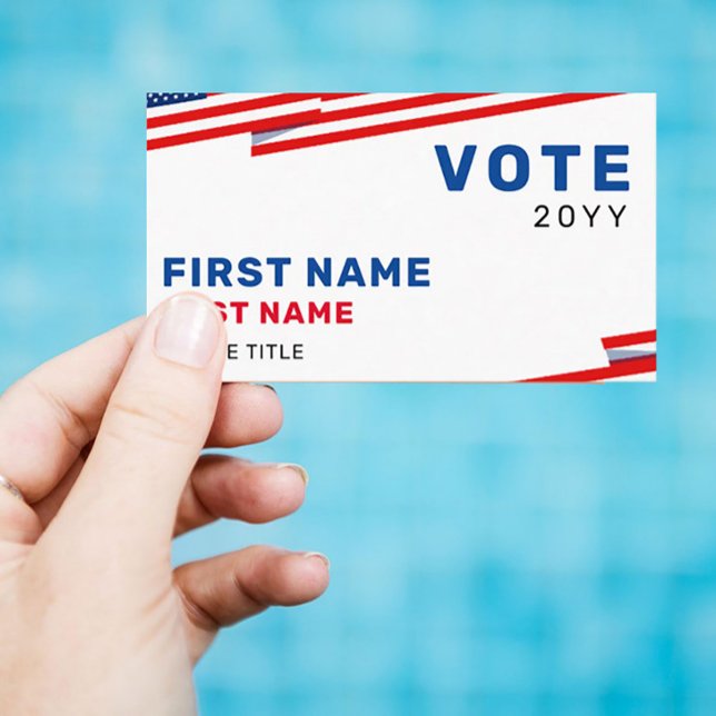 Create Your Own Political Election Campaign Business Card (Creator Uploaded)
