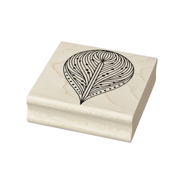 Create Your Own Polka Dotted Stipes Petal Rubber Stamp (Stamp)