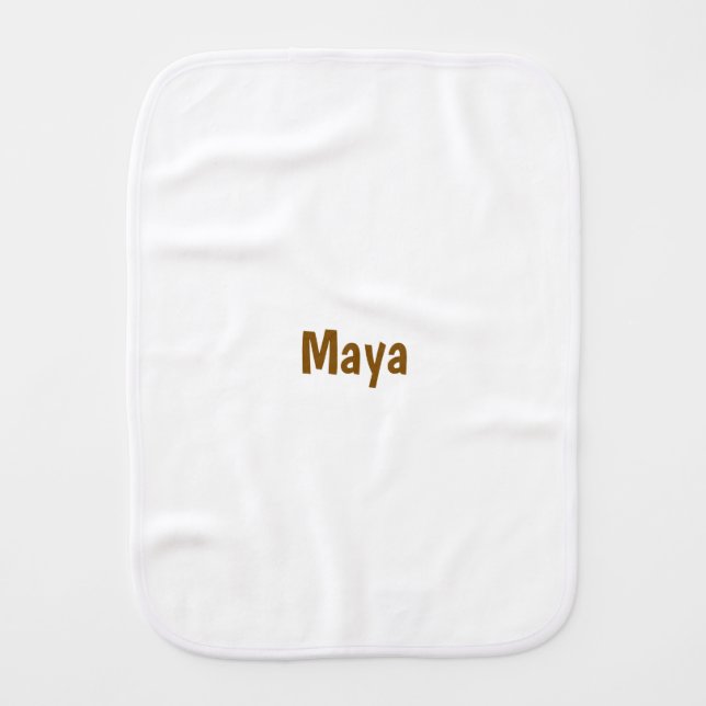 Create Your Own Polyester Burp Cloth (Front)