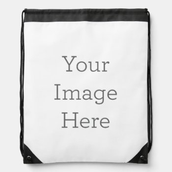 Create Your Own Polyester Drawstring Backpack by zazzle_templates at Zazzle